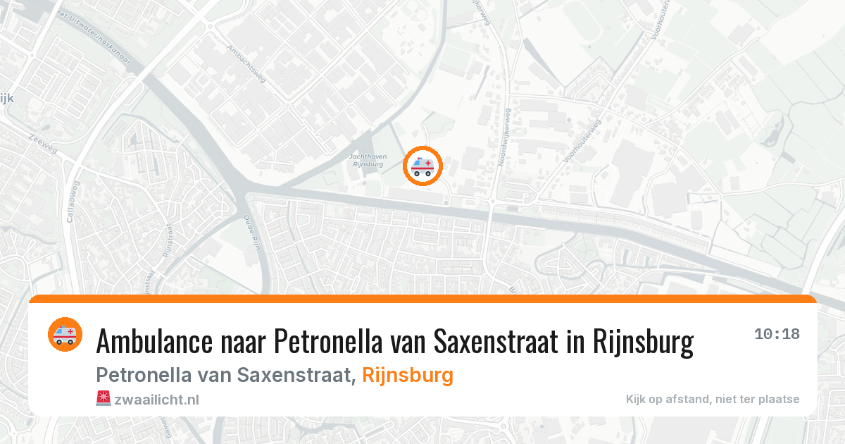 Ambulance naar Petronella van Saxenstraat in Rijnsburg — 29 mei 2026