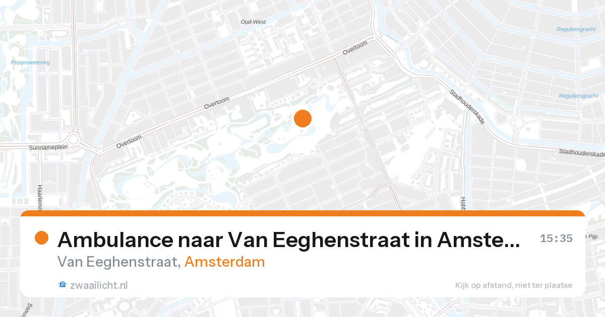 Ambulance naar Van Eeghenstraat in Amsterdam — 26 aug 2026