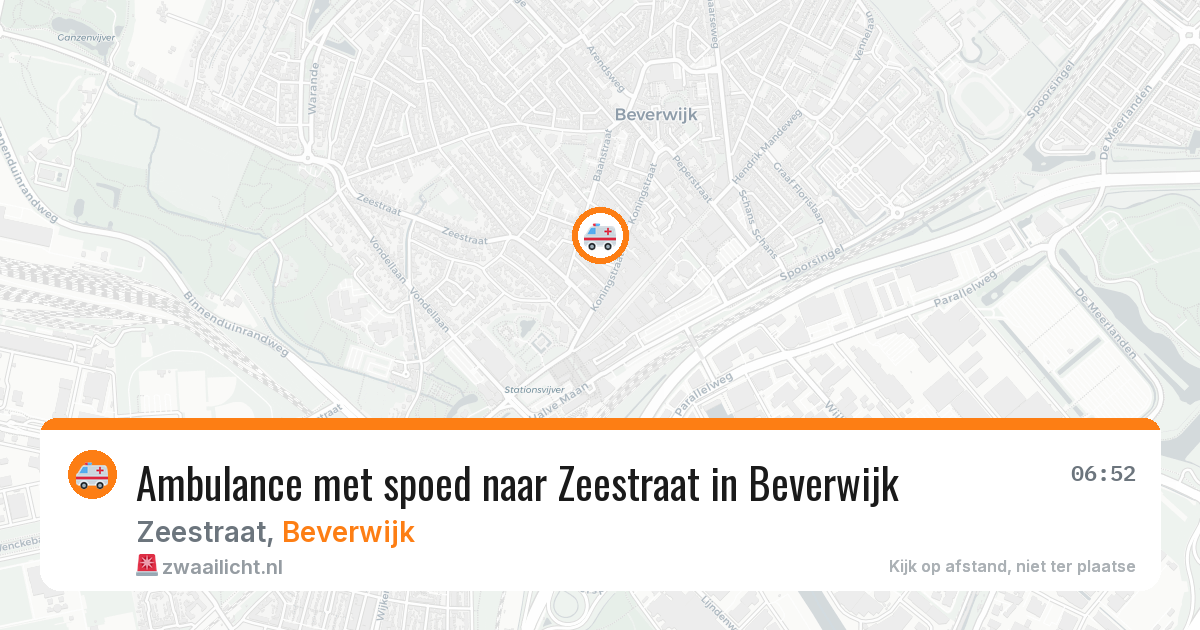 Ambulance met spoed naar Zeestraat in Beverwijk — 6 apr 2026