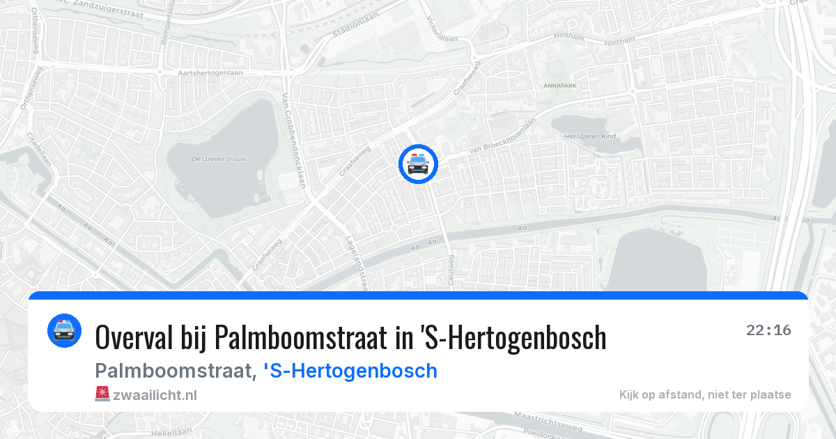 Overval bij Palmboomstraat in 'S-Hertogenbosch — 10 apr 2026
