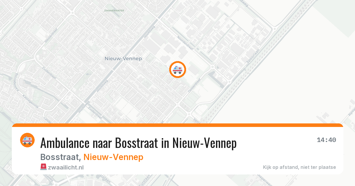 Ambulance naar Bosstraat in Nieuw-Vennep — 13 jul 2026