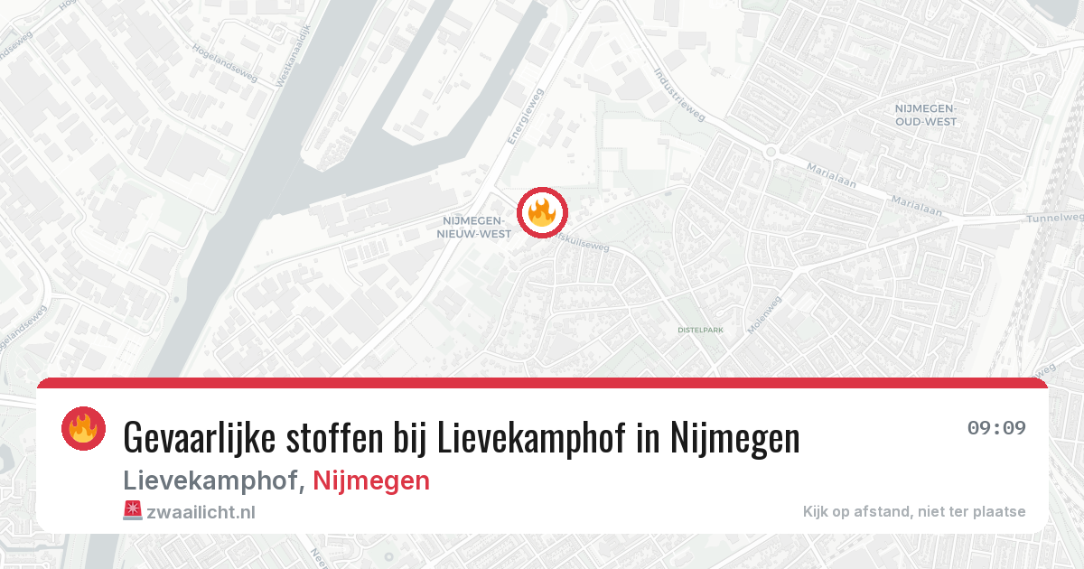 Gevaarlijke stoffen bij Lievekamphof in Nijmegen — 29 mei 2026