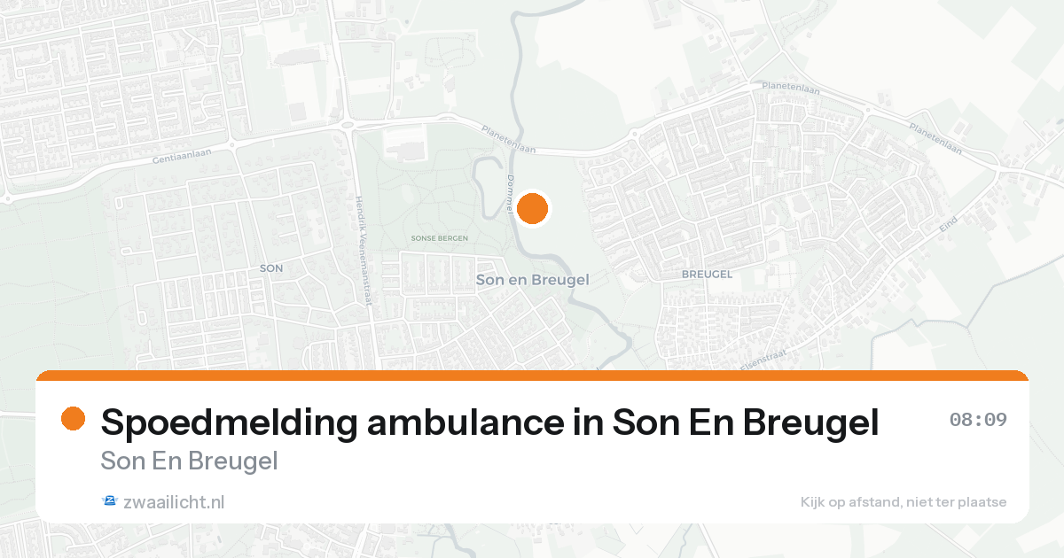 Spoedmelding ambulance in Son En Breugel — 8 feb 2026