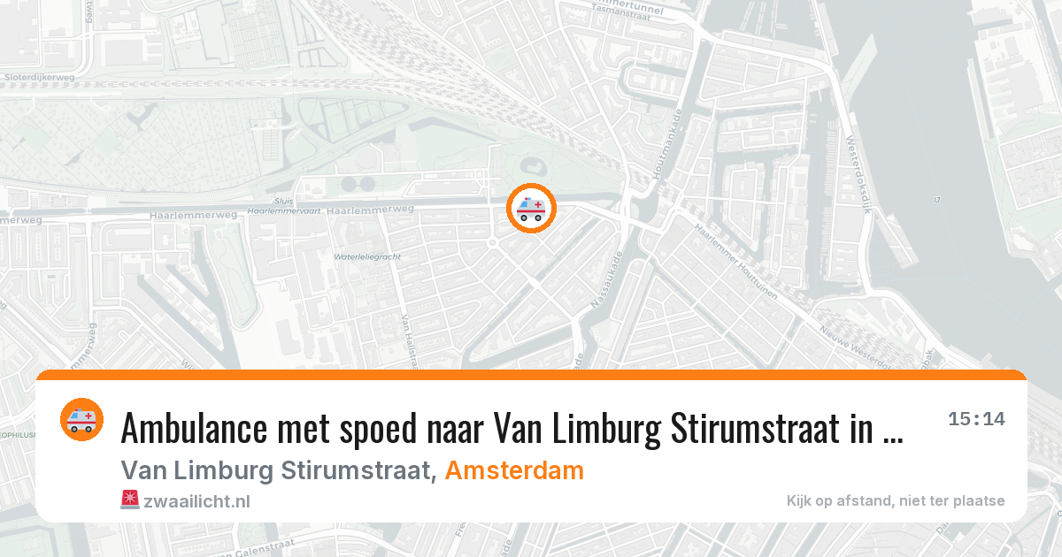 Ambulance met spoed naar Van Limburg Stirumstraat in Amsterdam — 19 mei 2026