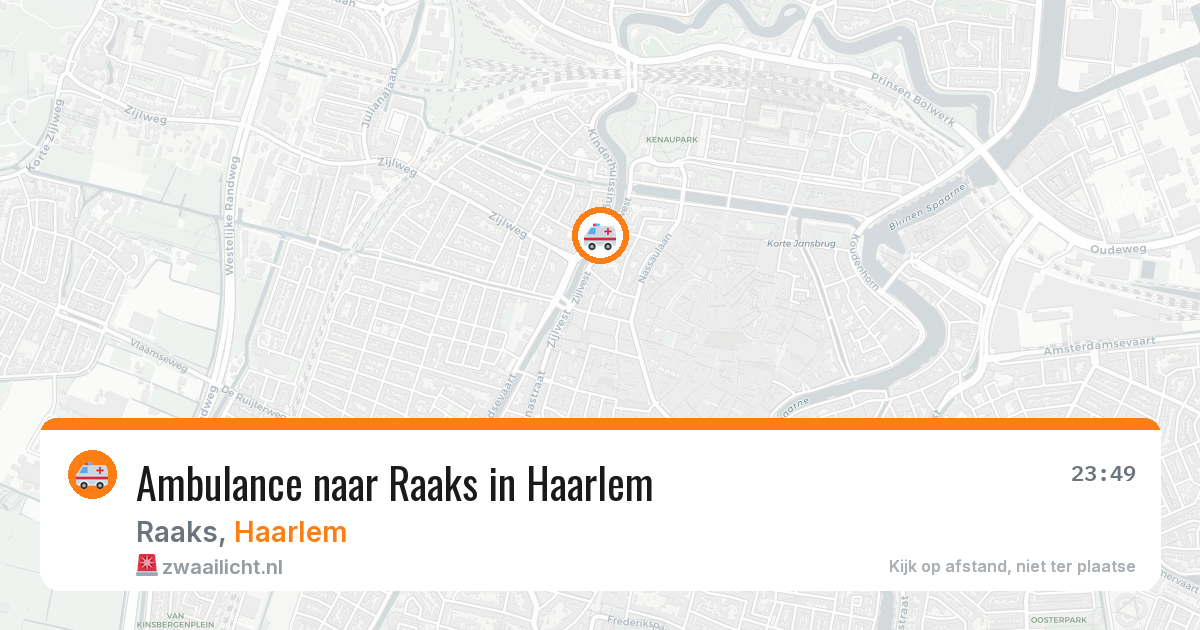 Ambulance naar Raaks in Haarlem — 9 jun 2026
