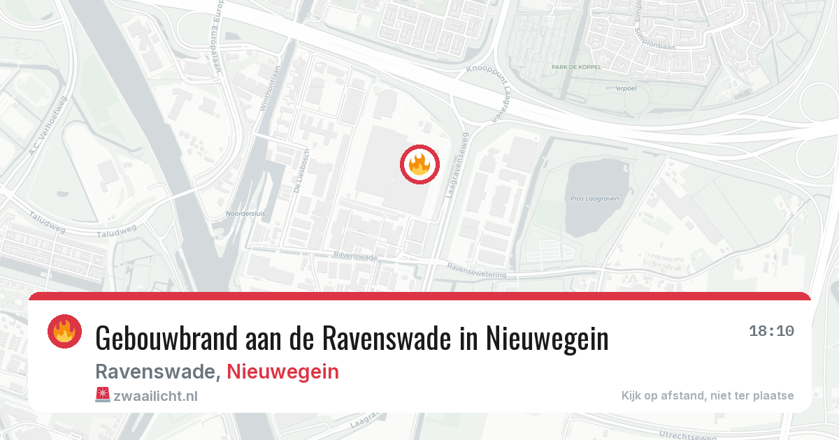 Gebouwbrand aan de Ravenswade in Nieuwegein — 22 mei 2026