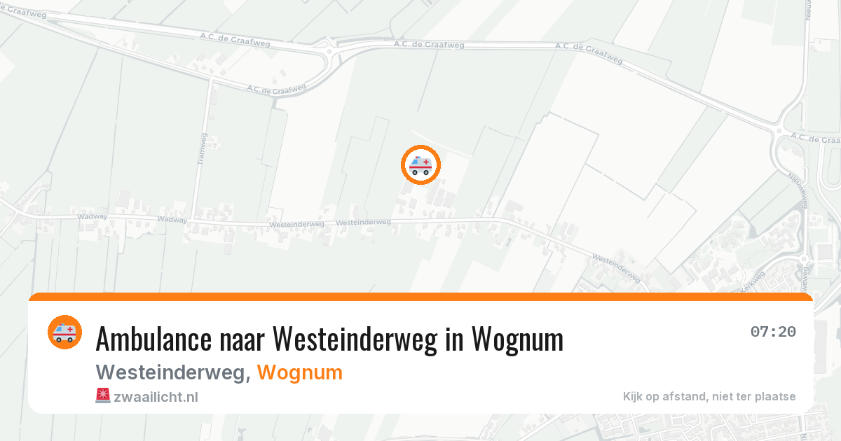 Ambulance naar Westeinderweg in Wognum — 24 jun 2026
