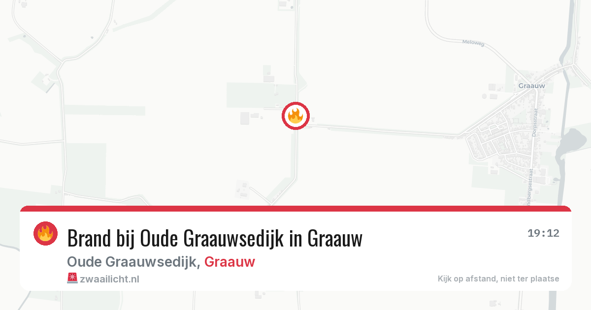 Brand bij Oude Graauwsedijk in Graauw — 3 aug 2026