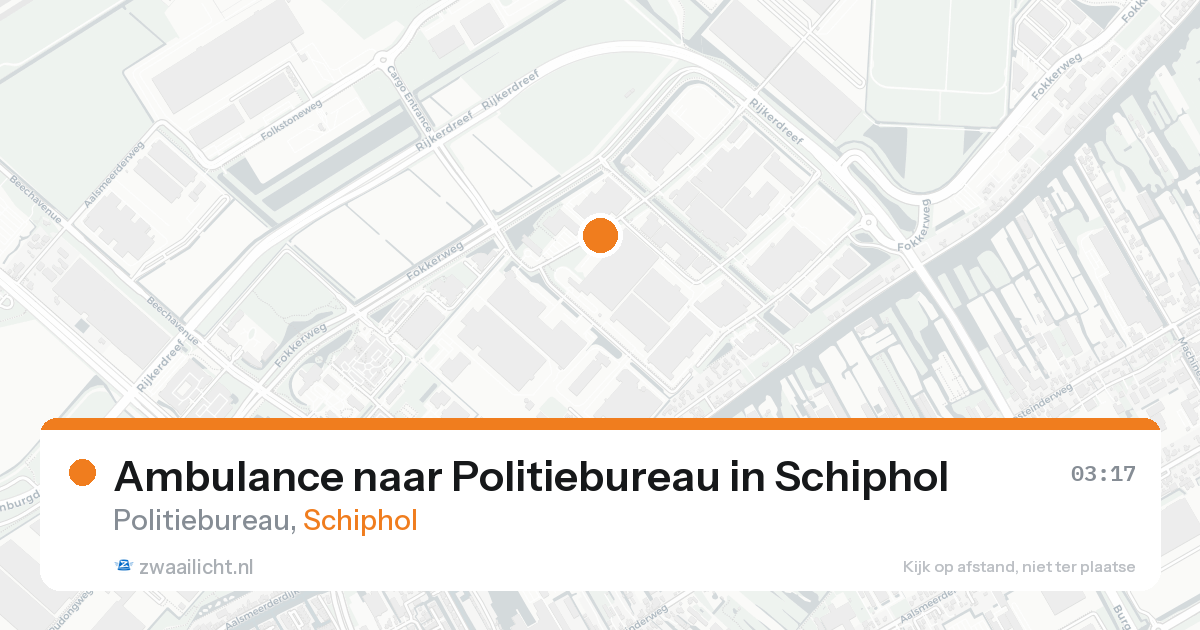 Ambulance naar Politiebureau in Schiphol — 20 mei 2026