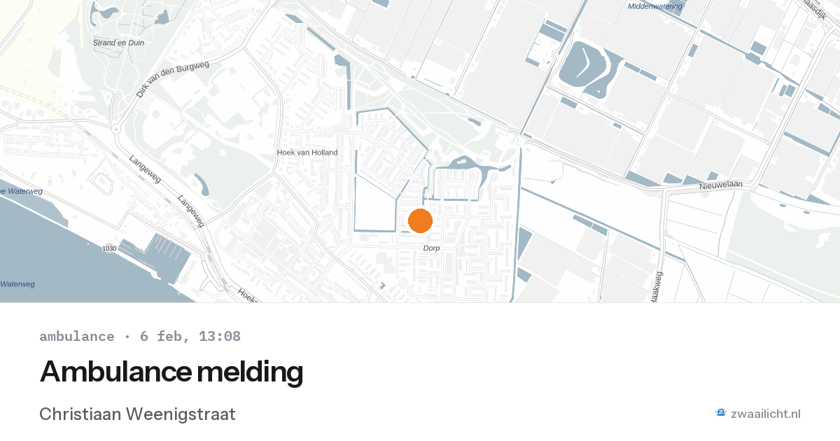 Ambulance melding — 6 feb 2026