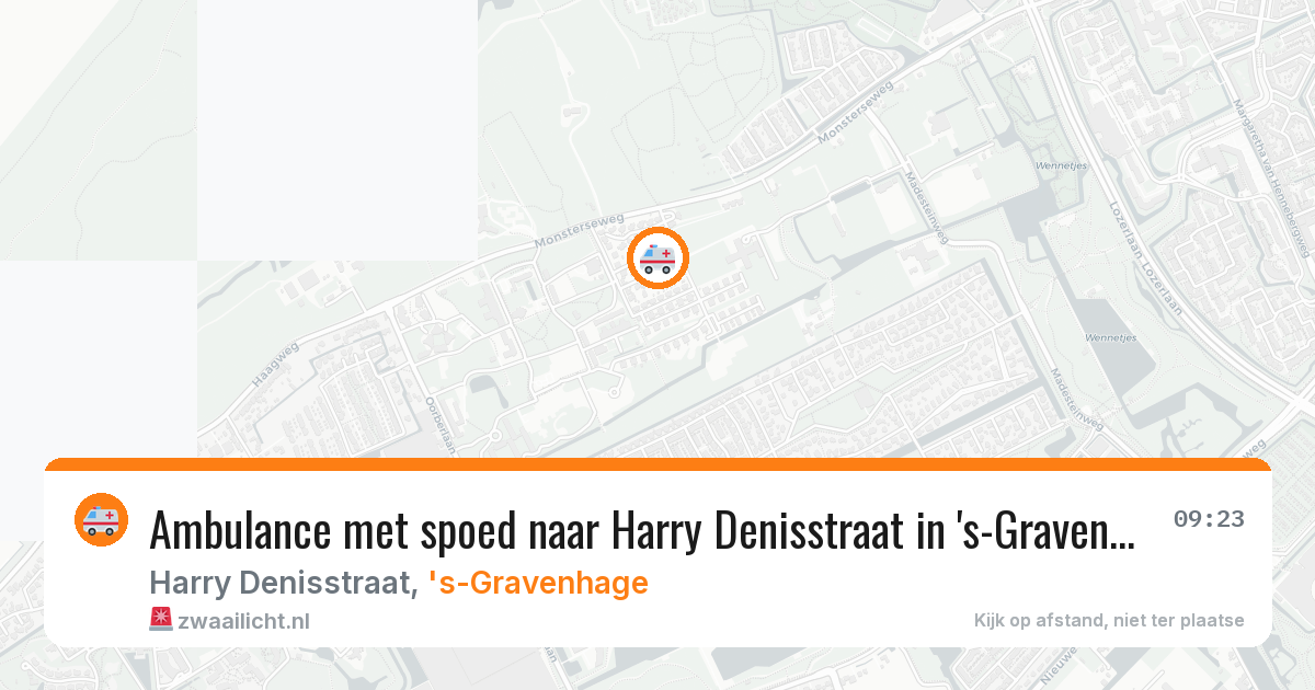 Ambulance met spoed naar Harry Denisstraat in 's-Gravenhage — 7 mei 2026