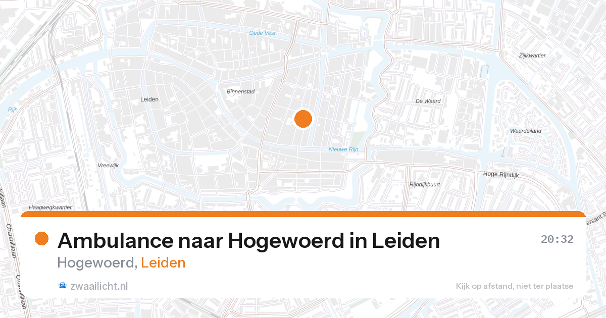 Ambulance naar Hogewoerd in Leiden — 6 mei 2026