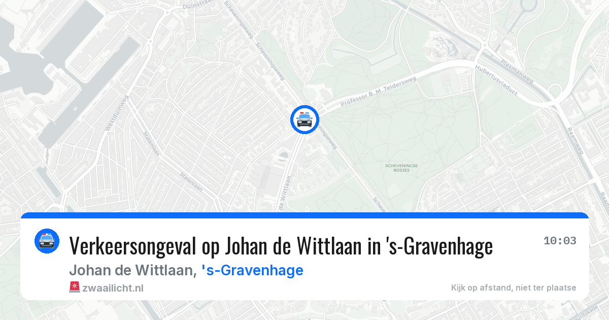 Verkeersongeval op Johan de Wittlaan in 's-Gravenhage — 25 mrt 2026