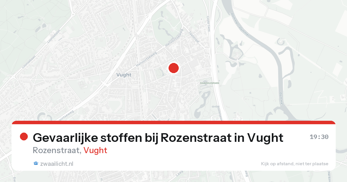 Gevaarlijke stoffen bij Rozenstraat in Vught — 17 jun 2026