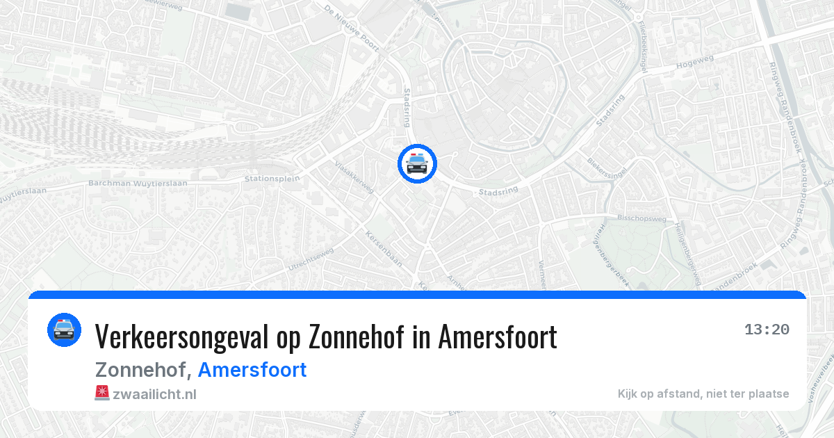 Verkeersongeval op Zonnehof in Amersfoort — 10 mei 2026