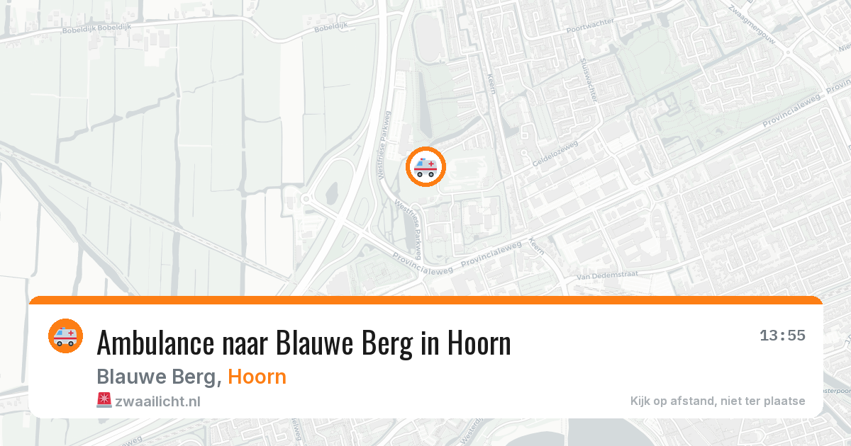 Ambulance naar Blauwe Berg in Hoorn — 27 mei 2026