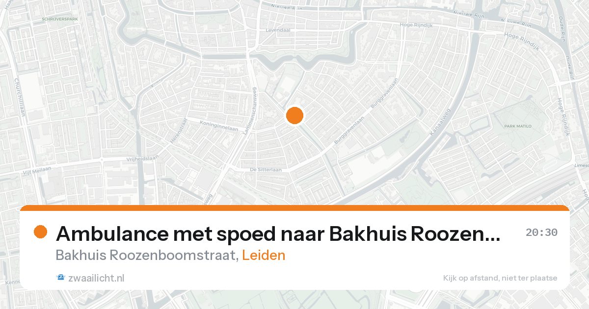 Ambulance met spoed naar Bakhuis Roozenboomstraat in Leiden — 31 jan 2026