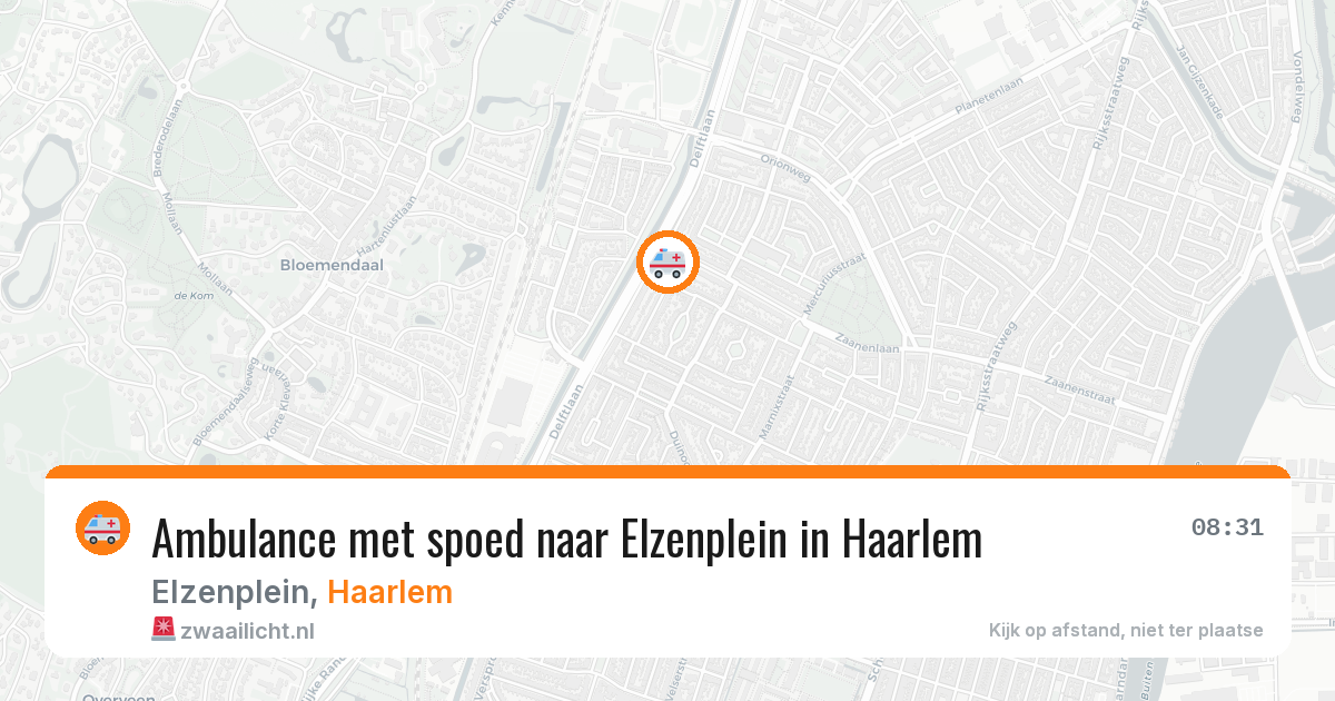 Ambulance met spoed naar Elzenplein in Haarlem — 23 jan 2026