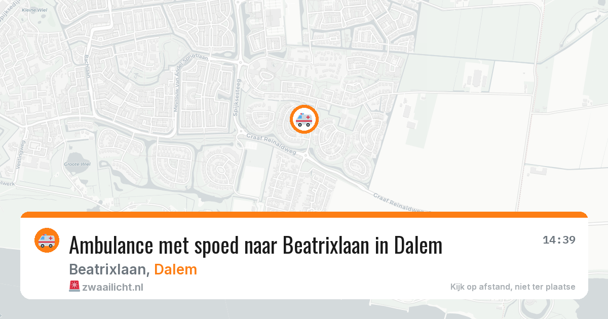 Ambulance met spoed naar Beatrixlaan in Dalem — 4 jun 2026