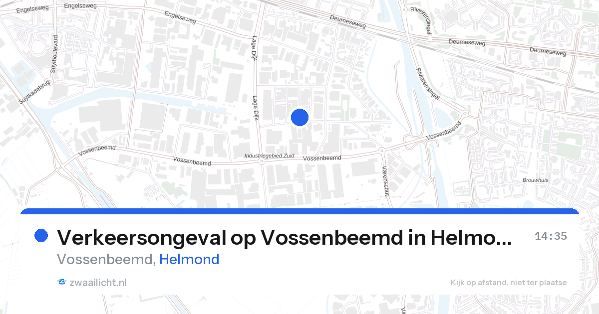 Verkeersongeval op Vossenbeemd in Helmond — 28 aug 2026