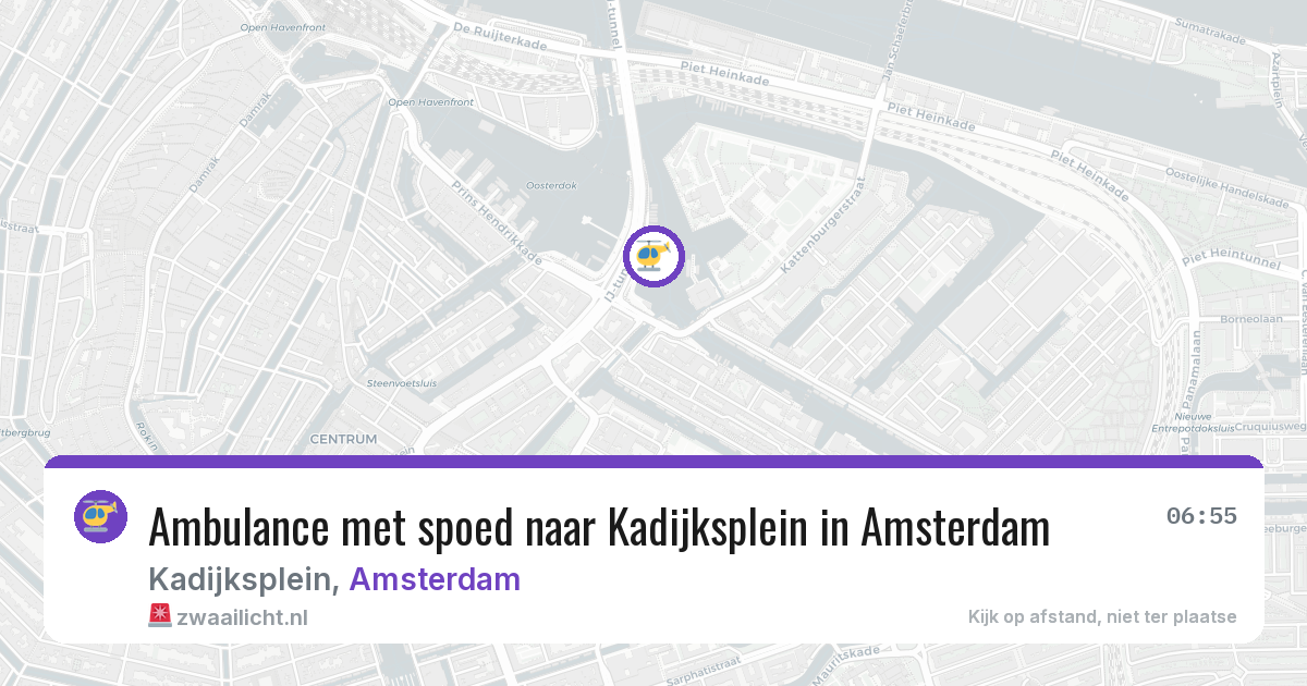 Ambulance met spoed naar Kadijksplein in Amsterdam — 13 mrt 2026