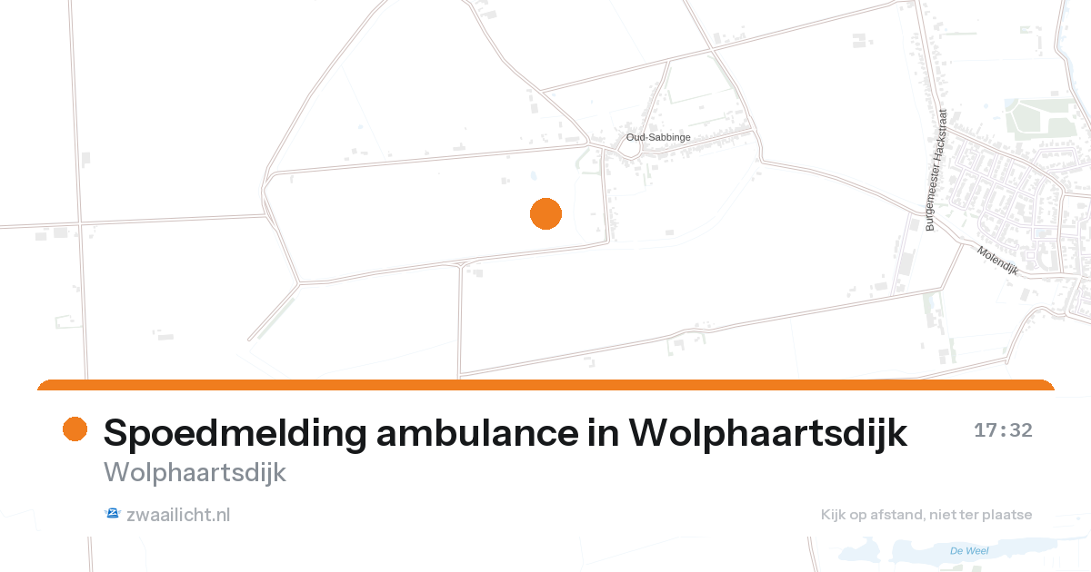 Spoedmelding ambulance in Wolphaartsdijk — 28 aug 2026