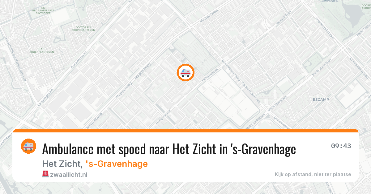 Ambulance met spoed naar Het Zicht in 's-Gravenhage — 19 jun 2026