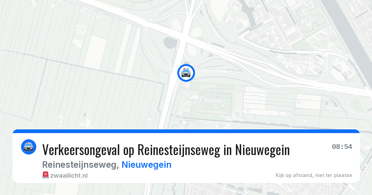 Verkeersongeval op Reinesteijnseweg in Nieuwegein — 15 mei 2026