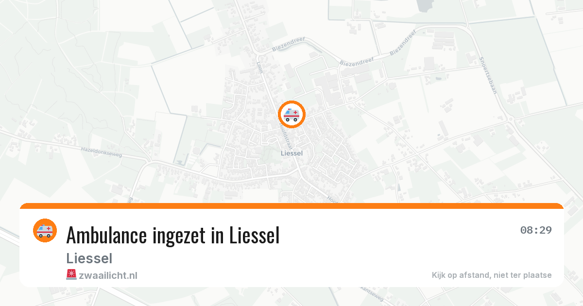Ambulance ingezet in Liessel — 9 feb 2026