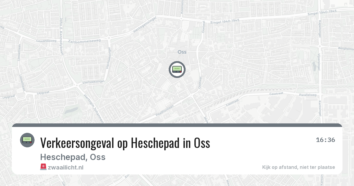 Verkeersongeval op Heschepad in Oss — 8 feb 2026