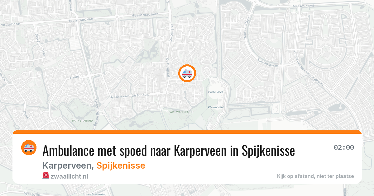 Ambulance met spoed naar Karperveen in Spijkenisse — 6 jun 2026
