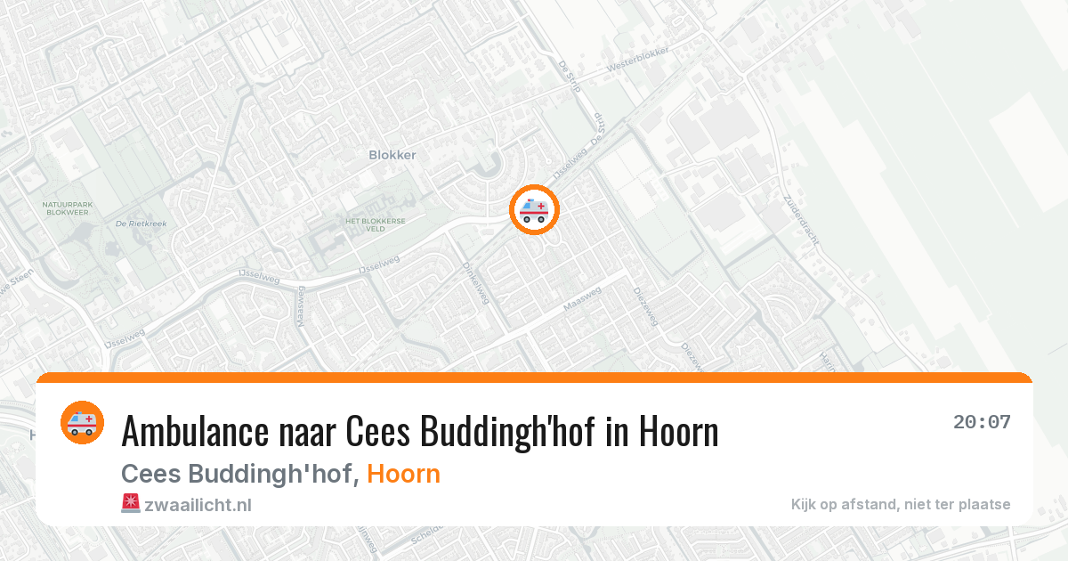 Ambulance naar Cees Buddingh'hof in Hoorn — 29 jan 2026