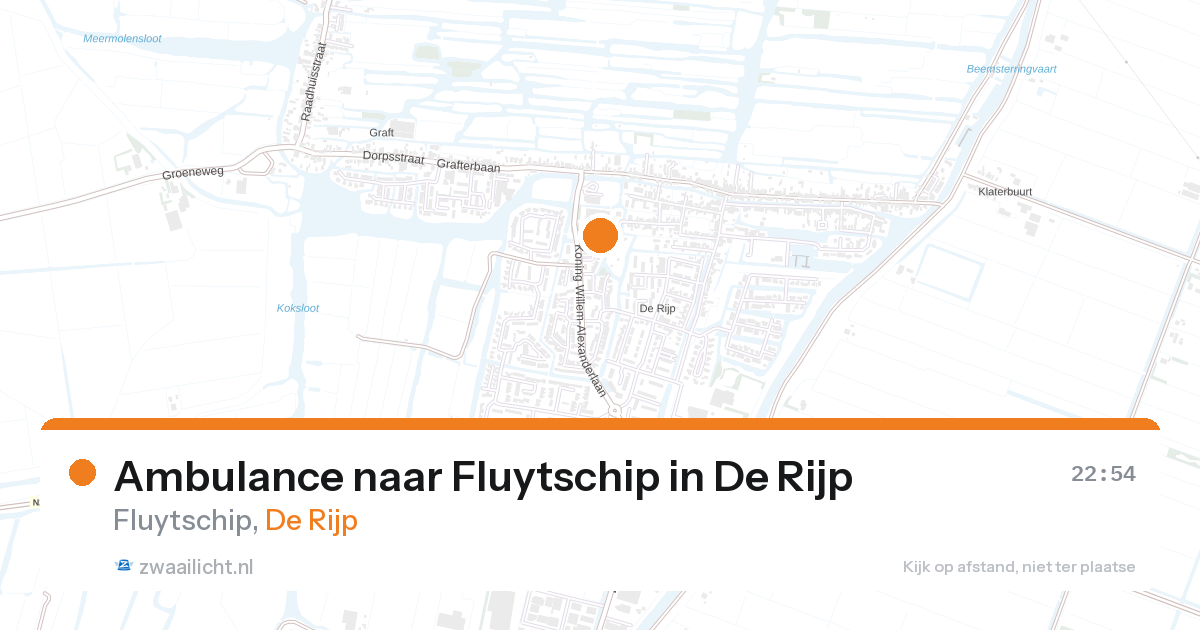 Ambulance naar Fluytschip in De Rijp — 26 aug 2026