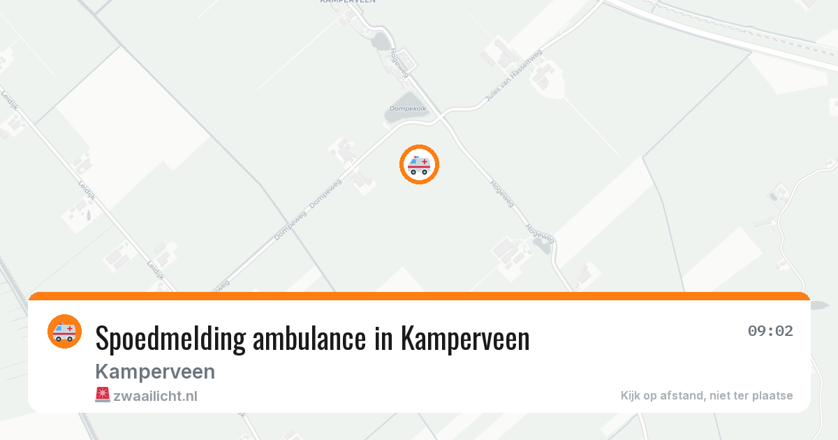 Spoedmelding ambulance in Kamperveen — 25 mrt 2026