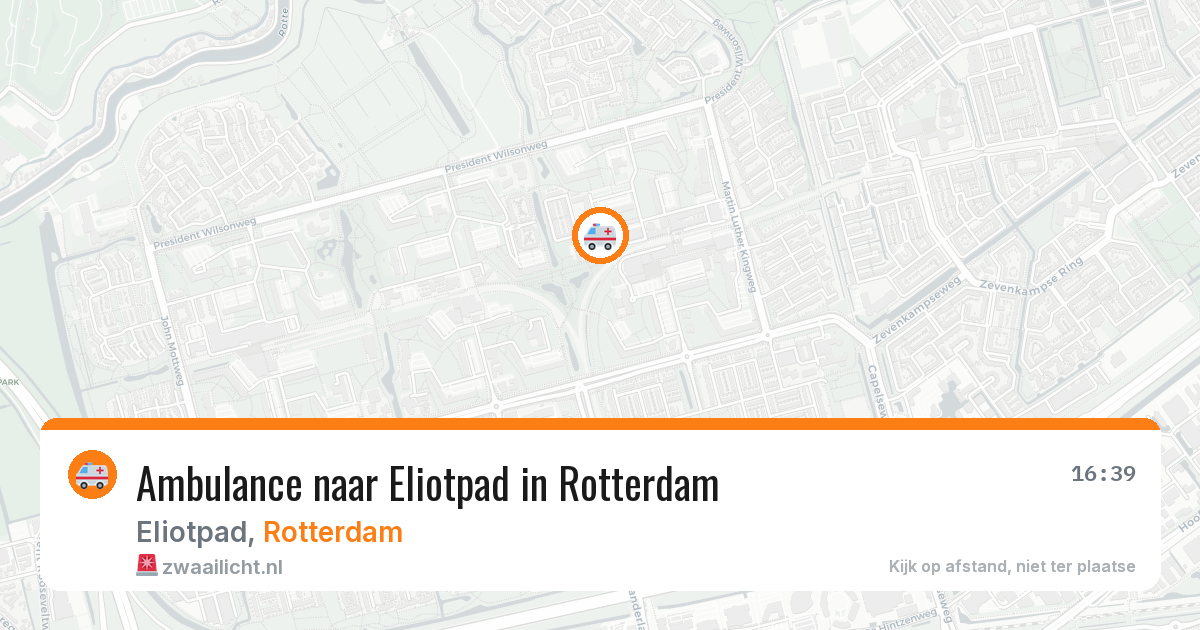 Ambulance naar Eliotpad in Rotterdam — 9 mei 2026
