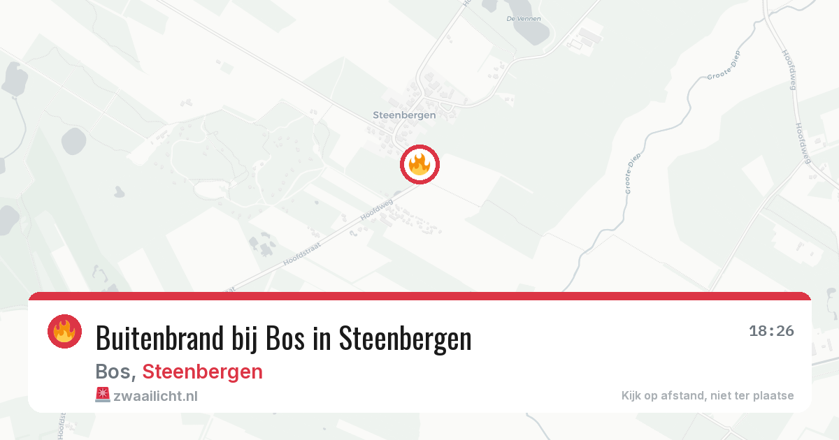 Buitenbrand bij Bos in Steenbergen — 3 jul 2026