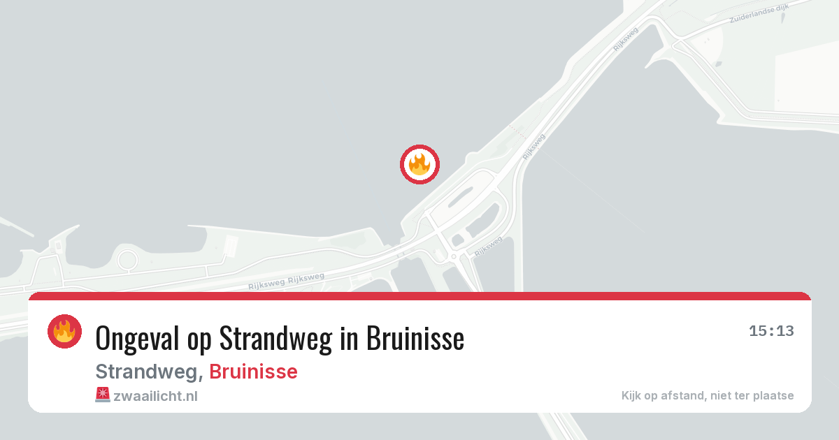 Ongeval op Strandweg in Bruinisse — 5 aug 2026