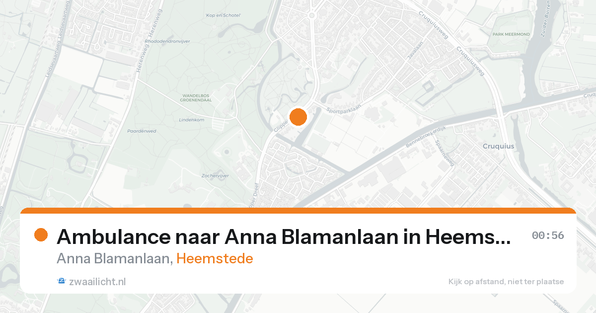 Ambulance naar Anna Blamanlaan in Heemstede — 26 mei 2026