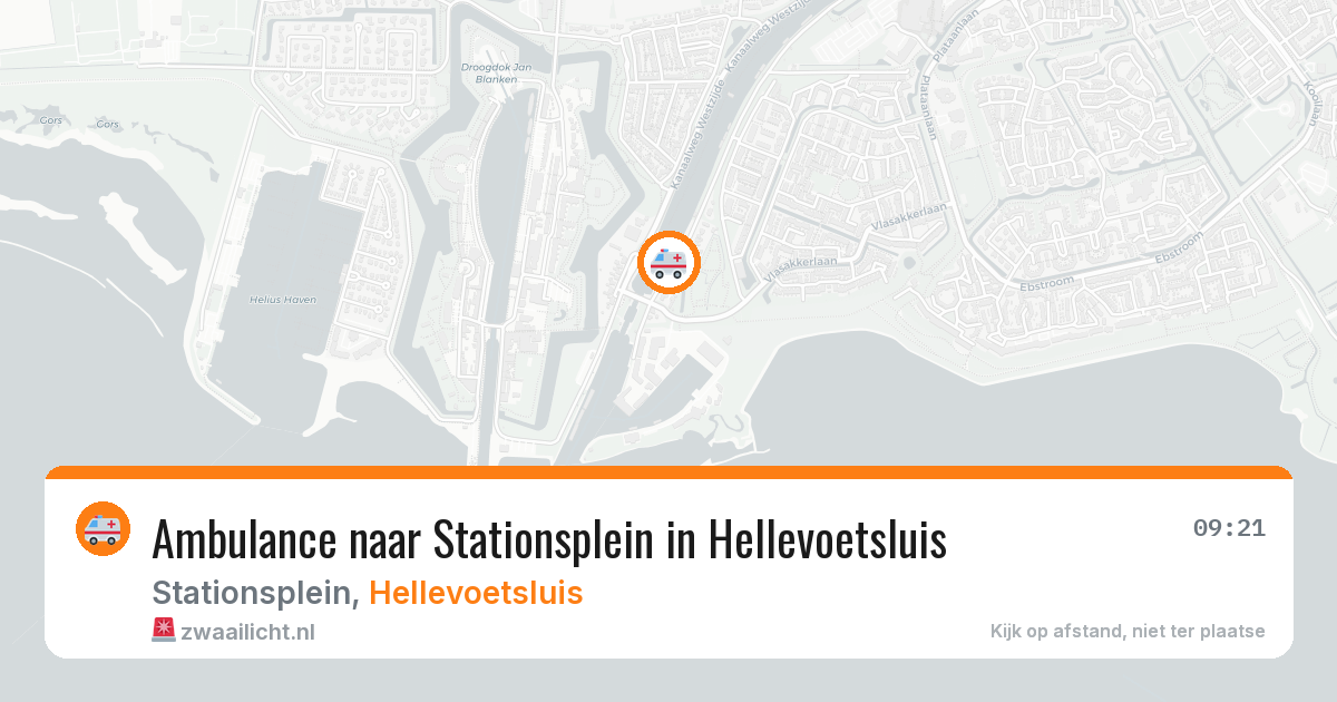 Ambulance naar Stationsplein in Hellevoetsluis — 5 aug 2026