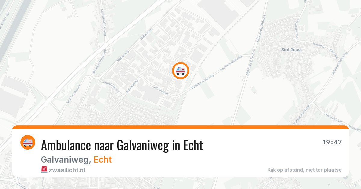 Ambulance naar Galvaniweg in Echt — 24 jul 2026
