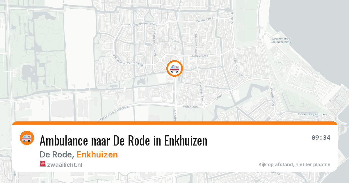 Ambulance naar De Rode in Enkhuizen — 17 jun 2026