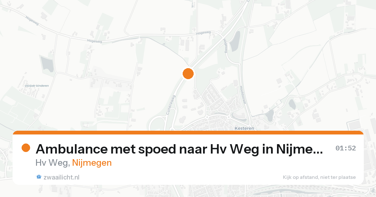Ambulance met spoed naar Hv Weg in Nijmegen — 31 jan 2026