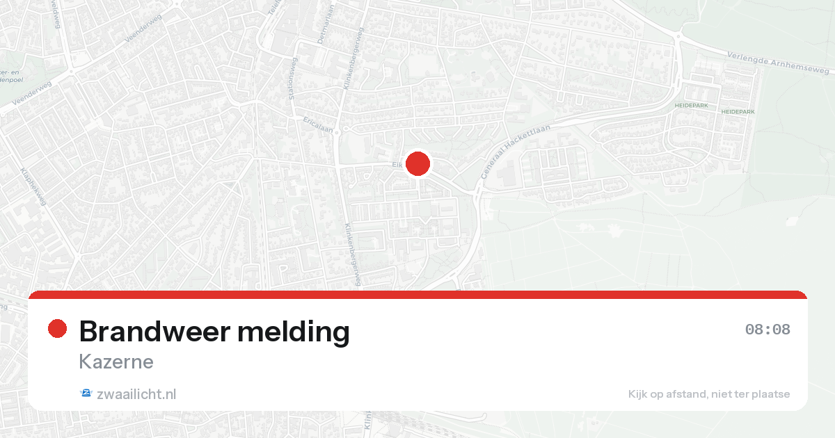 Brandweer melding — 6 jun 2026