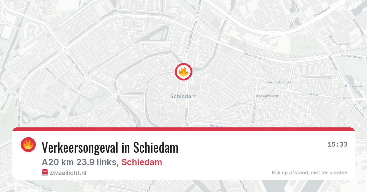Verkeersongeval in Schiedam — 30 apr 2026
