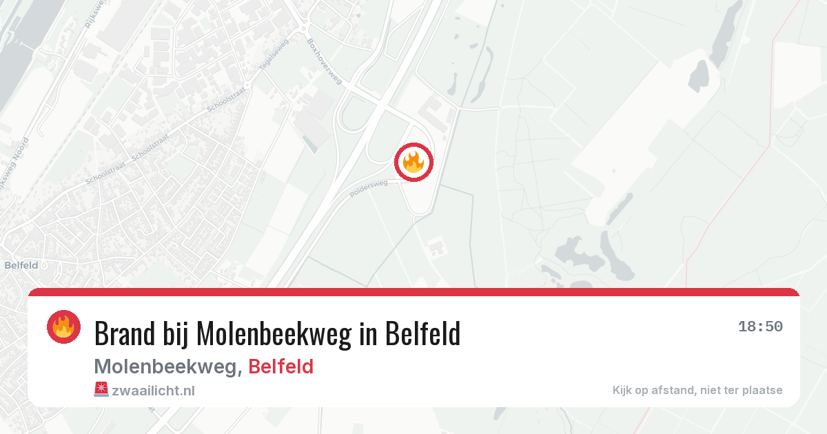 Brand bij Molenbeekweg in Belfeld — 3 aug 2026