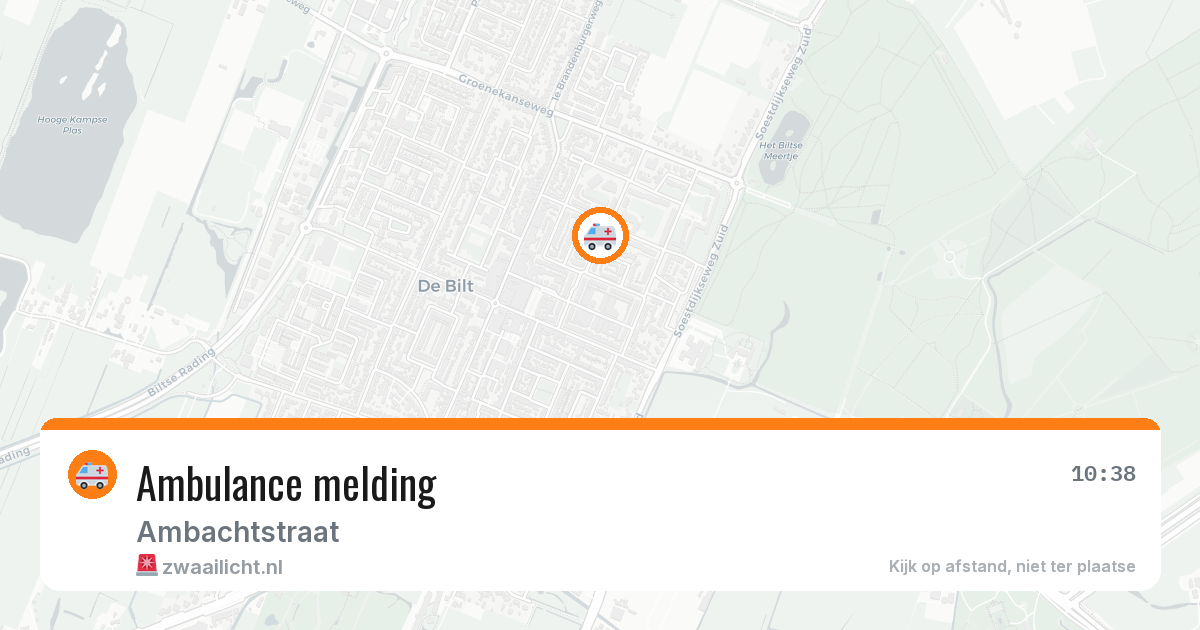 Ambulance melding — 8 mei 2026