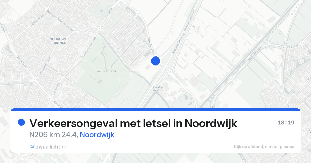 Verkeersongeval met letsel in Noordwijk — 23 aug 2026