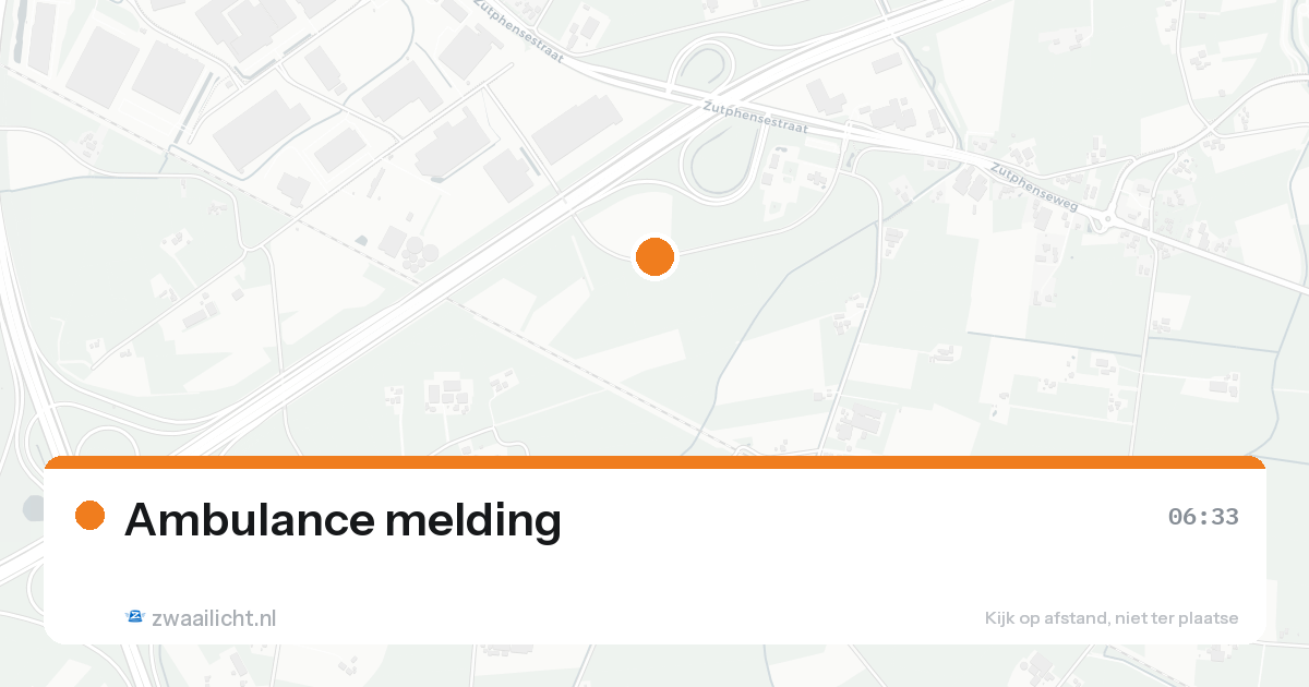 Ambulance melding — 7 mei 2026