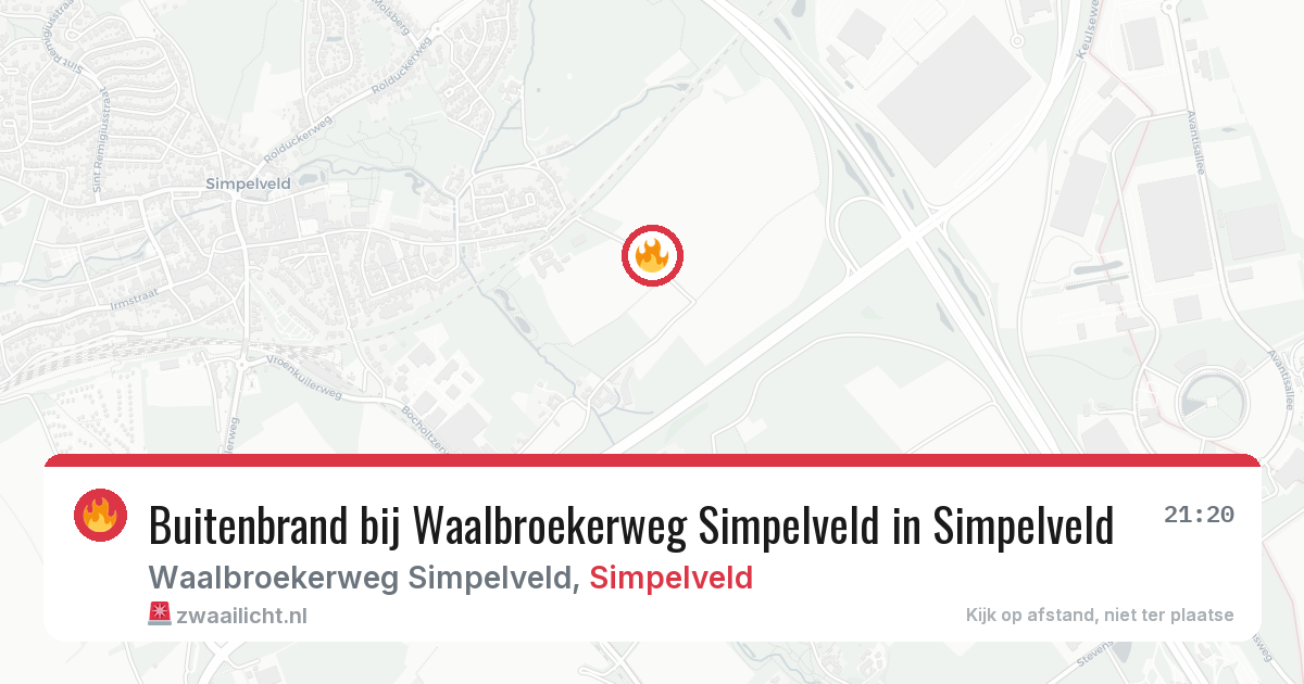 Buitenbrand bij Waalbroekerweg Simpelveld in Simpelveld — 7 apr 2026