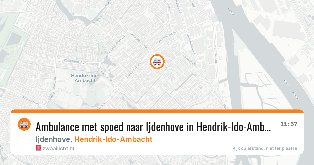 Ambulance met spoed naar Ijdenhove in Hendrik-Ido-Ambacht — 31 mei 2026